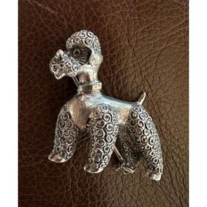 Danecraft Sterling Silver Poodle Dog Pin